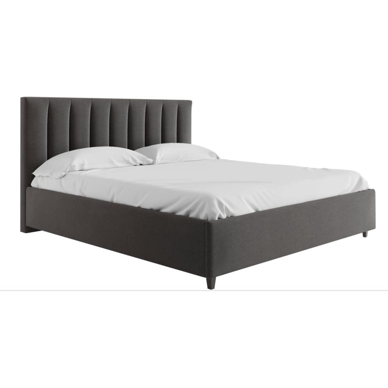 R2R Furniture Mexxony Comfort Upholstered Bed - Pillow Top Pocket Spring Mattress AshWith Memory Foam by R2R Queen Size Ash