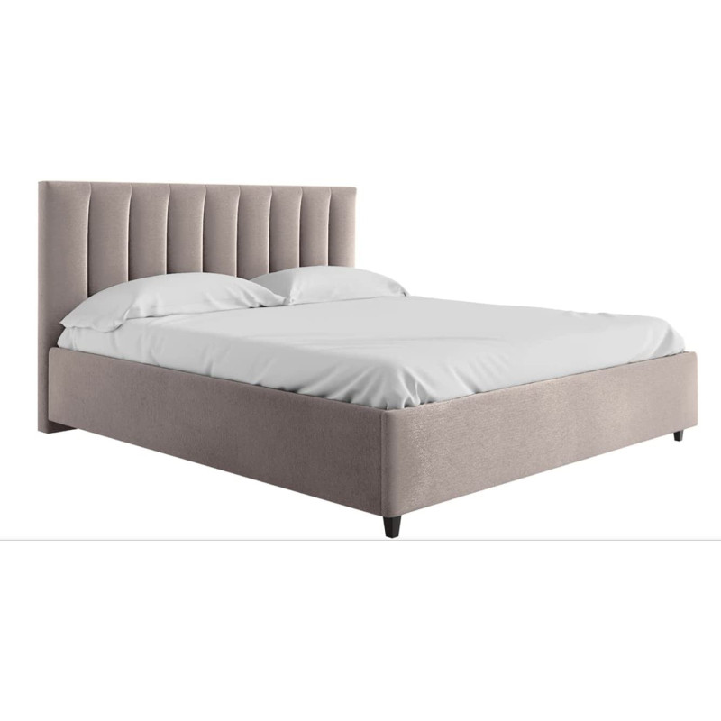 R2R Furniture Mexxony Comfort Upholstered Bed - Pillow Top Pocket Spring Mattress GreyWith Memory Foam by R2R Queen Size Grey