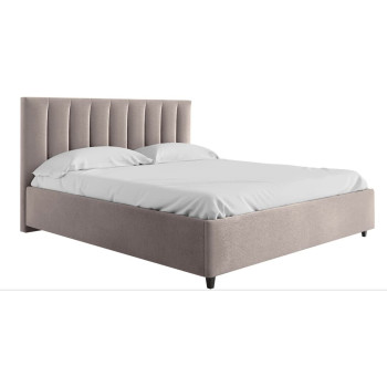 R2R Furniture Mexxony Comfort Upholstered Bed - Pillow Top Pocket Spring Mattress GreyWith Memory Foam by R2R Super King Size Grey