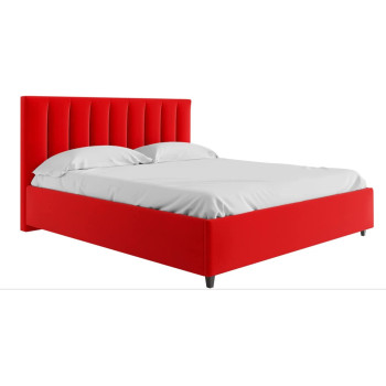 R2R Furniture Mexxony Comfort Upholstered Bed - Pillow Top Pocket Spring Mattress RedWith Memory Foam by R2R Super King Size Red