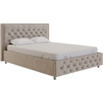 Earnest Comfort Upholstered Bed (Without Mattress) by R2R - Super King Size (200cm x 200cm) (Dark Blue)