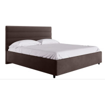 R2R Furniture Rosenity Comfort Upholstered Bed (Without Mattress) - Super King Size (200Cm X 200Cm) (Brown)