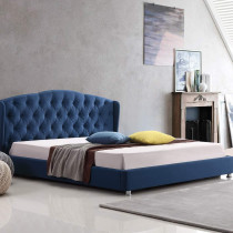 R2R Furniture New Modern Bed Frame With Handrail For Bedroom Furniture With Mattress : (King Size)