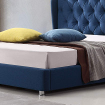 R2R Furniture New Modern Bed Frame With Handrail For Bedroom Furniture With Mattress : (King Size)