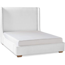 R2R Furniture Pearl Queen Size Upholstered Standard Bed With Mattress