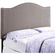 R2R Furniture Plain Studs Design Headboard Queen
