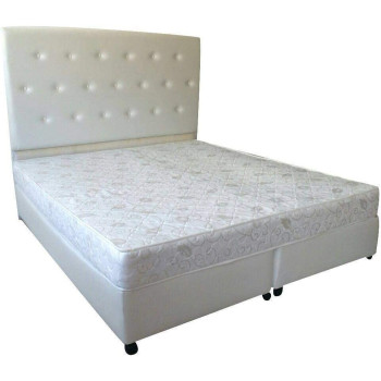 R2R Furniture Platform Bed White