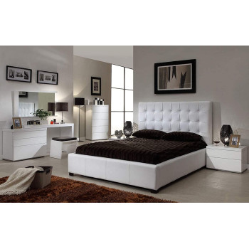 R2R Furniture Quality Leather Designer Furniture Bed Without Mattress- King Size (180 X 200)