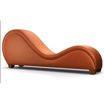 R2R Furniture R2R Furniture Comfortable S-Shape Sofa-Chair, Loveseat Bonded Stretch. (Orange)