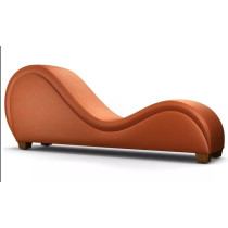 R2R Furniture R2R Furniture Comfortable S-Shape Sofa-Chair, Loveseat Bonded Stretch. (Orange)
