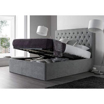 R2R Furniture R2R Furniture Maxi Tufted Comfort Upholstered Bed With Hydraulic Storage And Spring Mattress - King Size (180Cm X 200Cm)