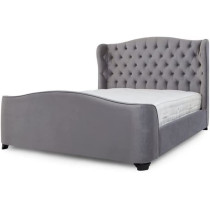 R2R Furniture R2R Furniture Restego Comfort Velvet Upholstered Bed Frame Queen Size (160Cm X 200Cm)
