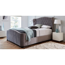 R2R Furniture R2R Furniture Restego Comfort Velvet Upholstered Bed Frame Queen Size (160Cm X 200Cm)