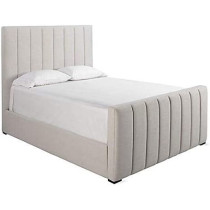 R2R Furniture R2R Furniture Vertical Lines Tufted Headboard And Footboard King Size Bed Frame