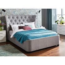 R2R Furniture R2R Furniture Vienne Upholstered Bed Frame With Mattress : 160X200 Cm (Queen Size)