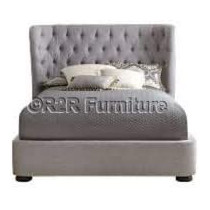 R2R Furniture R2R Furniture Webster Designer Bed With Mattress - Queen Size 160X200 Cm