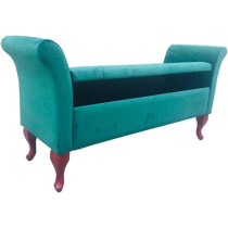 R2R Furniture R2R Ottoman Bench Velvet