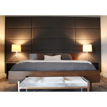 R2R Furniture Rectangle Block Design Padded Wall Panel