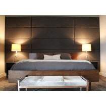 R2R Furniture Rectangle Block Design Padded Wall Panel