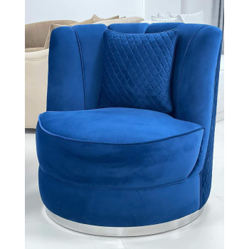 R2R Furniture Restole Upholstered Design Single Seat Tufted Cushion Chair