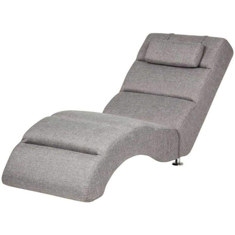 R2R Furniture S - Shape Relaxation Chair - Grey Fabric