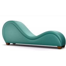 R2R Furniture S Shape Sofa In Cyan Pvc Leather Manufacturing Company.