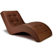 R2R Furniture S-Shaped Relaxation Loungers Brown