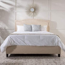 R2R Furniture Christopher Knight Home Clover Beige Fully Upholstered Fabric with mattress...