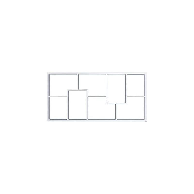 R2R Furniture Modern Entertainment Unit Multi Purpose Organizer With Compartments White - Meut1/white