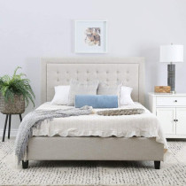R2R Furniture ABBISON TUFTED PLATFORM BED KING SIZE 180 x 200 cm