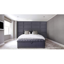 R2R Furniture Affordable Hand Made Wall Panel - Charcoal Grey