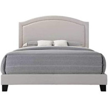 R2R Furniture AKIRA NAILHEAD TRIM KING SIZE BED