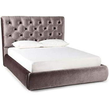 R2R Furniture Alexandra Bed Frame Without Mattress : 160X200 (Queen Size) In Velvet