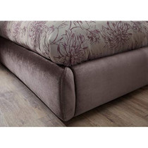 R2R Furniture Alexandra Bed Frame Without Mattress : 160X200 (Queen Size) In Velvet