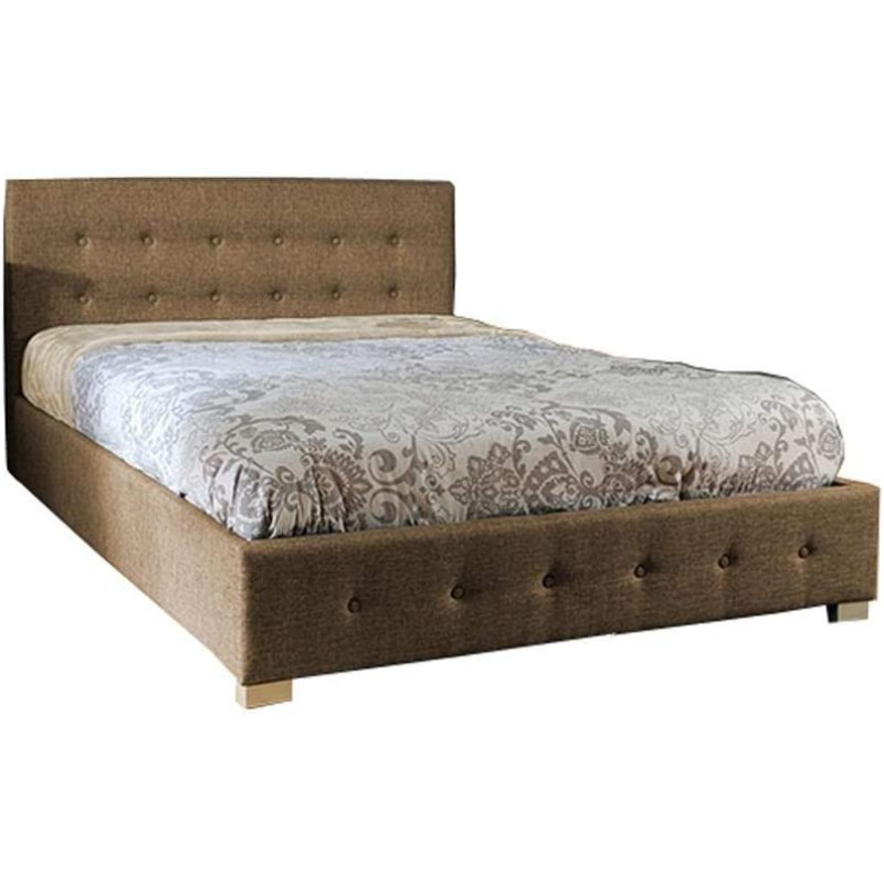 R2R Furniture Alia Tufted Bed Frame -King brown