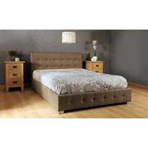 R2R Furniture Aliz Tufted Button Design Bed Queen Size
