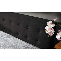 R2R Furniture Aliz Tufted Button Design Bed Queen Size