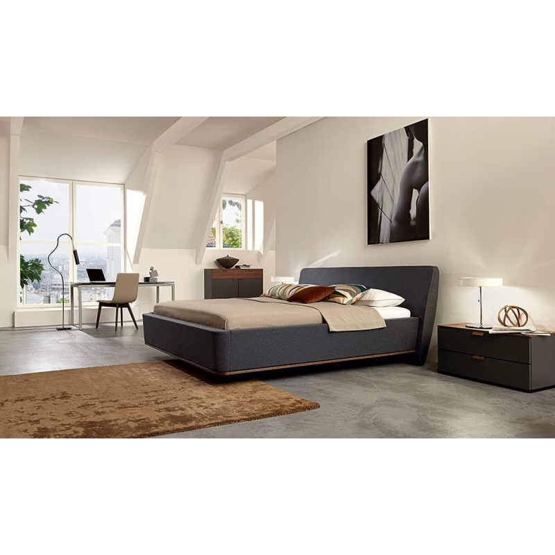 R2R Furniture Allara Comfort Upholstered Bed - Pillow Top Pocket Spring Mattress (With Memory Foam) King Size (180cm x 200cm)