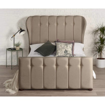 R2R Furniture Aspire Lauren Wing Back Fabric Bed frame Queen