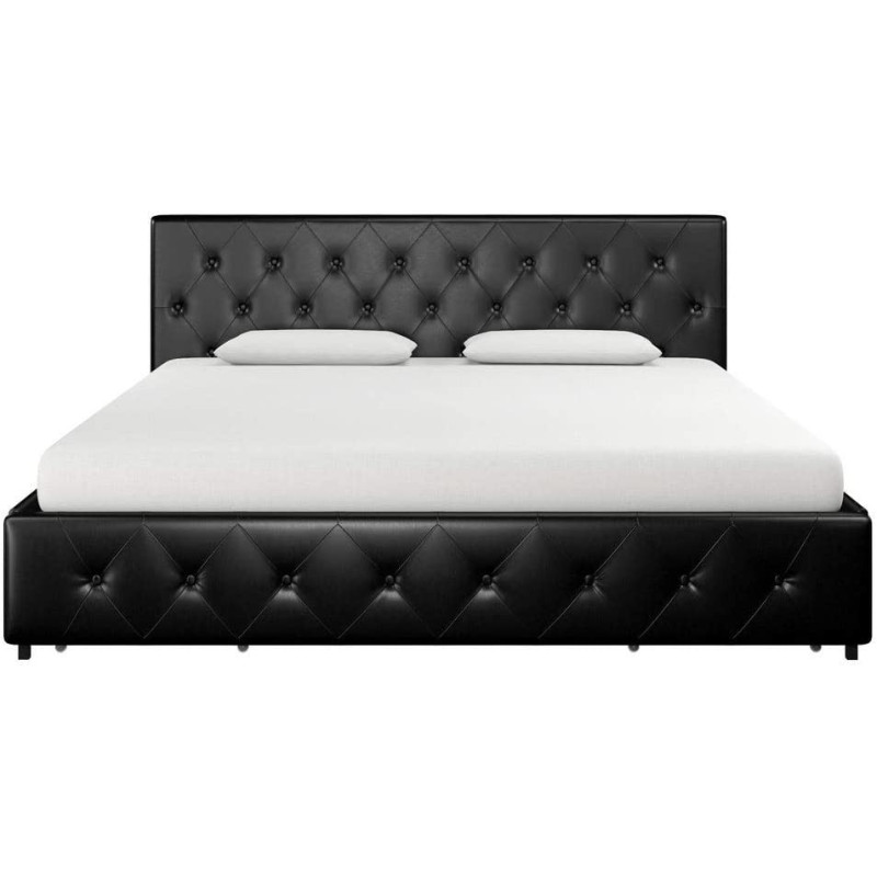 R2R Furniture AVENUE LEATHER BED QUEEN SIZE