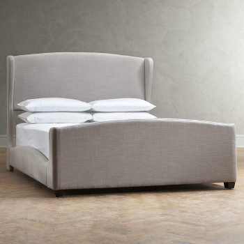 R2R Furniture Barkly Plain Design Bed Frame Light Grey King Size