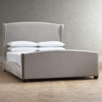 R2R Furniture Barkly Plain Design Bed Frame Light Grey King Size