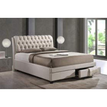 R2R Furniture BAXTON Queensize bed Standard bed with Mattress