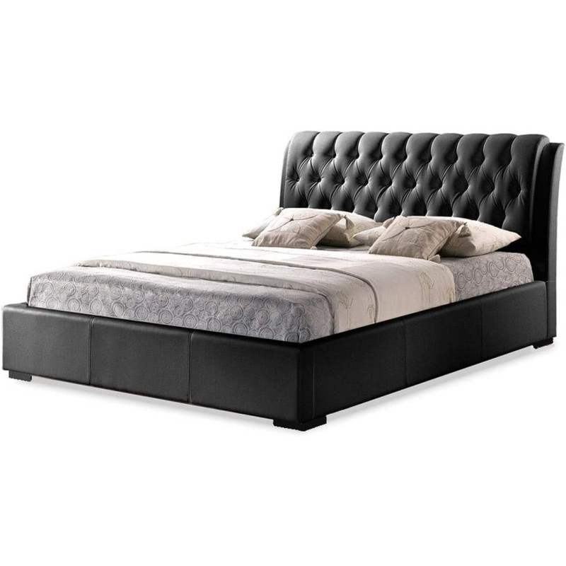 R2R Furniture Baxton Studio Tufted Bed