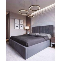 R2R Furniture Bed Stripe Design _Furniture King Size