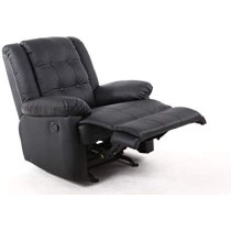 R2R Furniture Black Recliner Chair