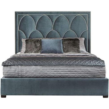 R2R Furniture Camila Upholstered Bed Queen Size Bed With Mattress