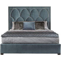 R2R Furniture Camila Upholstered Bed Queen Size Bed With Mattress