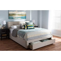 R2R Furniture CAROLINE STORAGE BED - KING SIZE