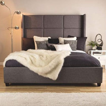 R2R Furniture Catalea Gray Bed King Size